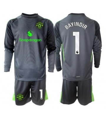 Manchester United Altay Bayindir #1 Målvakt Borta Kläder Barn 2025-26 Långärmad (+ Korta byxor)